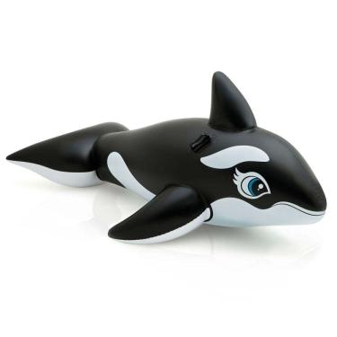 Imagem de Bote Boia Inflável Baleia Gigante 193 Com Alça - Intex 58561