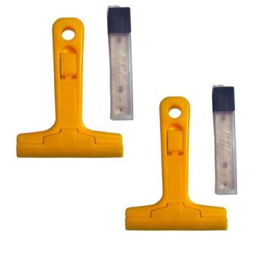 Imagem de Kit 2 Estiletes Raspador Profissional Remove Cola Tinta - CADU
