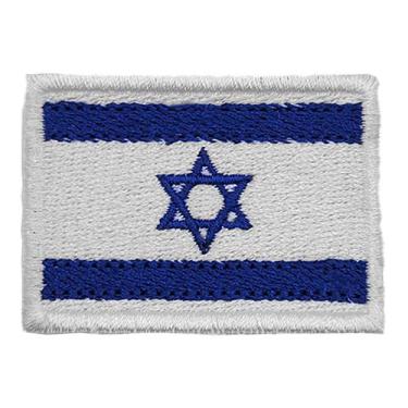 Imagem de Patch Bordado Bandeira Israel Termocolante Aplique 5x3,5cm - Sete Sete