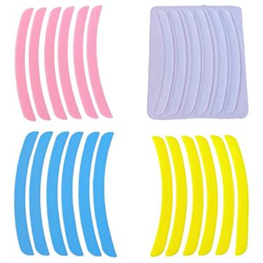 Imagem de ICONSIAM Fitas De Silicone Para Levantamento Cílios, Reutilizáveis Permanente Cobertura Listras, Compensador Elevação Laminação, Conjunto 12 Pares Cílios Na Haste Proteção, Cores Neon Firmes