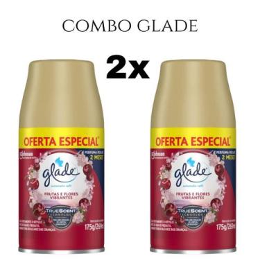Imagem de Combo Odorizador de Ambiente Glade Refil Automatic 269ml, Vermelho