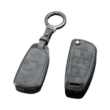 Imagem de Audi Liga De Couro Caso Chave Do Carro Capa Escudo Para A1 A3 A4 A5 A6