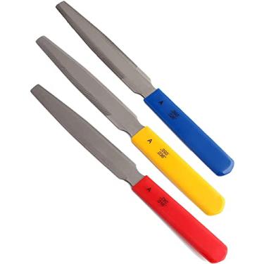 Imagem de NP Conjunto De Limas Para Guitarra Elétrica, Acústicas, Baixo, Ranhura Dupla Porca Cônica, Coroamento Trastes, Ferramentas Luthier, 3 Peças (Limas Acústicas)