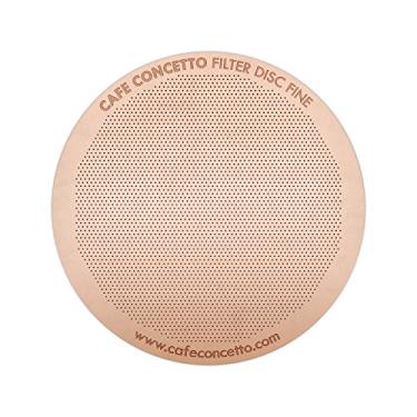 Imagem de Filtro para uso em cafeteiras AeroPress XL (XG) - Disco de substituição premium - metal reutilizável, aço inoxidável revestido de titânio. Atualize sua malha ou papéis de filtro (GG fino)