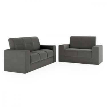 Imagem de Sofá 2 E 3 Lugares Recife Veludo Cinza Mamflex Cinza