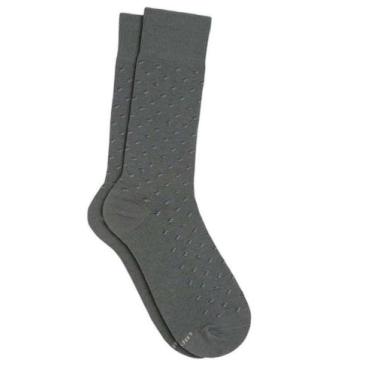 Imagem de Meia Lupo Cano Longo Casual Masculina Algodão 1211.022, Chumbo, 39/43