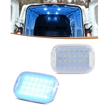 Imagem de Luzes de cortesia de cabine interior LED azul gelo carga espaço área de carga para 2015-2024 Ford Transit 150 250 350 350 350 HD Van Transit Connect, luzes de compartimento de bagagem, lente