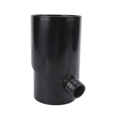 Imagem de Luqeeg Desviador de calha, kit de desviador de de coleta de água da chuva de 10 cm para sistemas de irrigação, aquários, calhas e barris de chuva (preto)