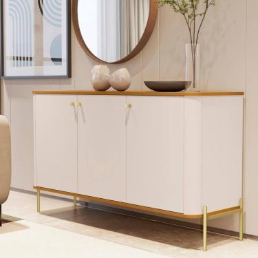 Imagem de Buffet Nova Orleans Off White Nature Dourado