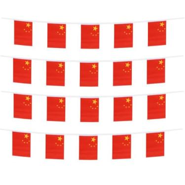 Imagem de FFILL 20 pés 20 bandeiras bandeira chinesa, pequena bandeira chinesa, para festas, lojas e bares, e celebrações do dia internacional. Bandeiras temáticas de países asiáticos - 29 países para escolher