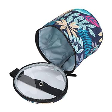 Imagem de aqxreight Balde Boletes Padrão de Folha de Boi Fio da Agulha Boletim Armazenamento Ferramentas Armazenamento Ferramentas BagSorage Bagcylindrical Classificação Bancox. Exterior (Pequeno barril