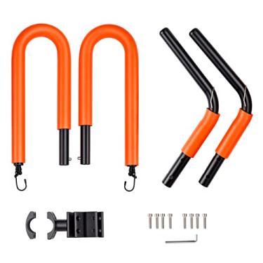 Imagem de CIADAZ Suporte para prancha de surf de bicicleta Cabide de prancha de surf compatível com pranchas curtas longboards paddleboards (laranja)