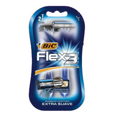 Imagem de Aparelho de Barbear Bic Confort 3 Flexivel 2 unidades