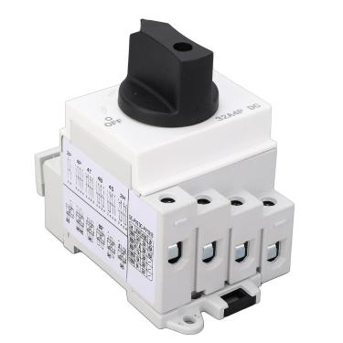 Imagem de Interruptor Solar Fotovoltaico Dc Isolador 4 Pólos Disjuntor Em Miniatura Desconectado Fotovoltaico 32a 1000v Com Botão Flexível para Distribuição de Energia