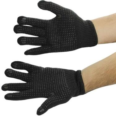 Imagem de Kit 48 Pares Luva Malha Tricotada Pigmentada Preta Ca 36347 Volk