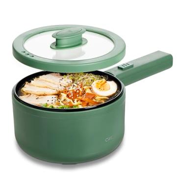 Imagem de COOK WITH COLOR Panela Elétrica Color, Mini Fogão De 1,6 L, Potência 700 W, Superfície Antiaderente, Proteção Térmica, Perfeita Para Arroz, Macarrão, Sopas, Ensopados, Dormitórios, Apartamentos E Co