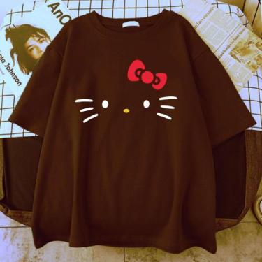 Imagem de Camiseta Hello Kitty Aesthetic - sneko, Marrom, G