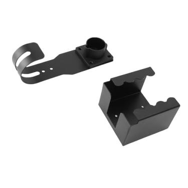 Imagem de GLOGLOW Kit de Montagem de Parede do Carregador de EV para J1772 Conector de Aço Carbono Pesado Jancho J Gancho Organizador de Cabos para Estações de Carregamento de Veículos Elétricos