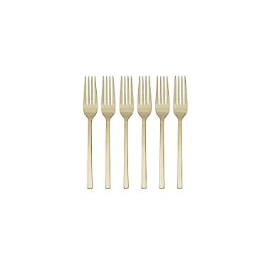 Imagem de Oneida 895330 Allay Champagne Everyday Flatware garfos de jantar, conjunto de 6