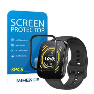 Imagem de MIHENCE Película Protetora De Tela Compatível Com Amazfit Bip 5, Capa Cobertura Total 3D E Bordas Curvas Tpu Para Relógio Inteligente (3 Peças)