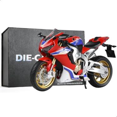 Imagem de Risopen Modelo de motocicleta 1:9 para Honda CBR 1000RR metal fundido modelo de motocicleta sem necessidade de montagem, mini presente de moto acabado para adultos (vermelho)