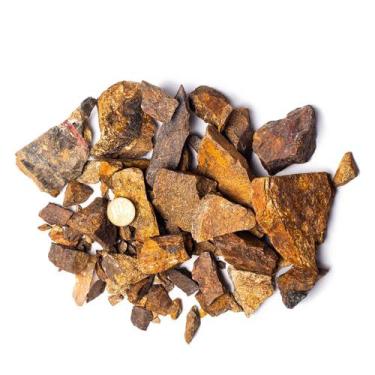 Imagem de 01 Kg Cascalho Bruto Bronzita Natural 10 a 70mm Tipo A - Atacado