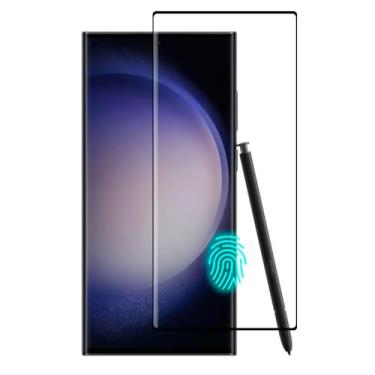 Imagem de Película de Vidro 9H Borda Curva Compatível ¨Samsung Galaxy S23 ULTRA Proteção Anti-Impacto