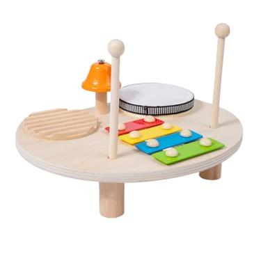 Imagem de Almencla Conjunto de Bateria Infantil Xilofone de Madeira Brinquedo Musical para Bebês para Meninas de 2, 3, 4, 5 E 6 Anos