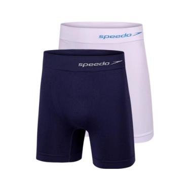 Imagem de Kit com 2 Cuecas Boxer Speedo 4279 Colorido, Azul marinho, M