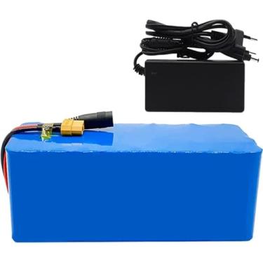 Imagem de Bateria De íon De Lítio 24v 10ah E-bike Com Carregador Bms, Bateria De Alta Potência 18650 7s4p Bateria De Lítio à Prova D'água Para Motocicleta Ebike 1000w 750w 500w, 24V 10AH, T plug