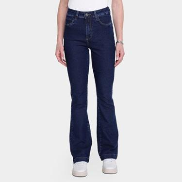 Imagem de Calça Jeans Boot Cut Sawary Cintura Alta Feminina-Feminino