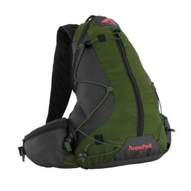 Imagem de 0017 - Mochila Acqua Pack 17 - Verde Com Preto - Trilhas & Rumos