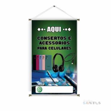 Imagem de Banner pronto Celular Técnico BA 091 medida 45x70 cm arte pronta