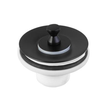 Imagem de Valvula Para Lavatório Universal com Tampa de Metal 1608 7/8 Preto Matte Meber