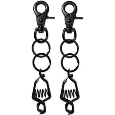 Imagem de ParaDance Clipes de luva industriais para porta-luvas de trabalho, suporte de braçadeira de luva de metal resistente para acessórios de cinto de serviço, mochila tática, segurança de resgate de