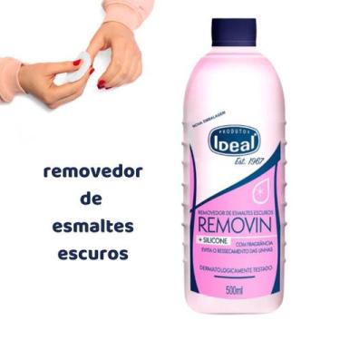 Imagem de Removedor de Esmaltes Escuros Removin 500ml Profissional Silicone - Id