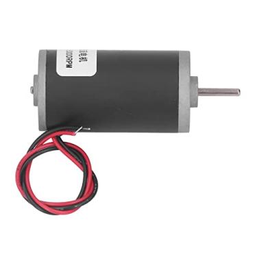 Imagem de Motor de ímã Permanente Reversível DC 12V Torção de Grande Velocidade Motor Elétrico, Alumínio e Engrenagem de Latão, para Mecanismo de Ventilação do Ventilador Elétrico, (5000rpm)