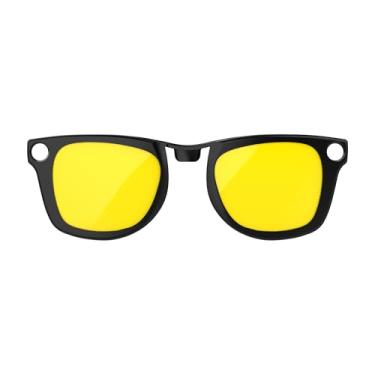Imagem de Clipe não polarizado para Ray-Ban Meta Wayfarer, óculos de sol de encaixe para óculos inteligentes Ray Ban, Amarelo, RW4008(L)