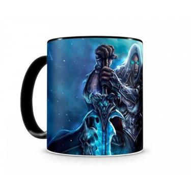 Imagem de Caneca World Of Warcraft Artha I Preta (ATG4452) - Geek Premiere