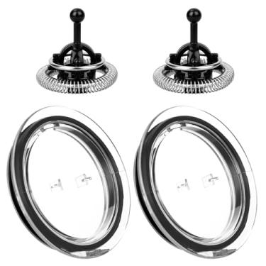 Imagem de 2 Tampas para Espumador de Leite e 2 Batedores de Substituição, Peças Práticas Espumador Leite Acessórios para Máquinas Café Compatíveis com Nespresso Aeroccino 3/4/XL