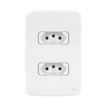 Imagem de Conjunto 2 tomadas 2p+t 10a branco composé - weg