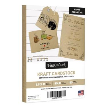 Imagem de Papel de cartolina S Impressão superfina marrom Kraft 216gsm A4 - S Su