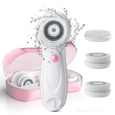 Imagem de Conjunto de pincéis de limpeza facial e esfoliantes TouchBeauty com es
