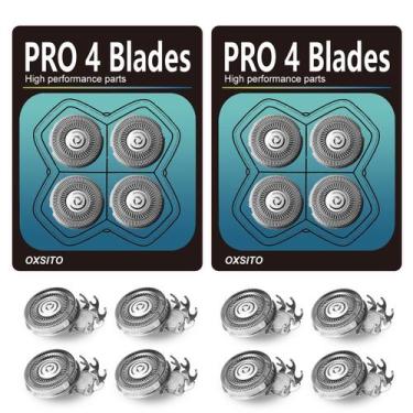 Imagem de Lâminas de reposição OXSITO 8Pack Pro 4 Head para barbeador Pitbulls