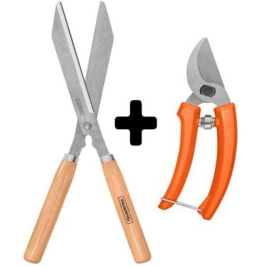 Imagem de Kit Tesoura de Poda e Tesoura Cerca Viva 12 Poleg Tramontina, cerca e 