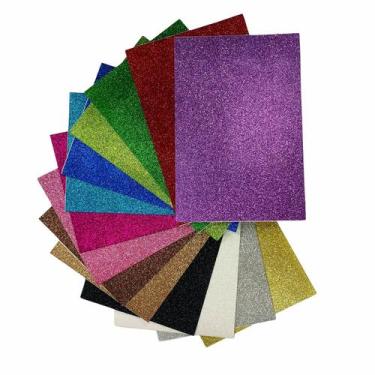 Imagem de Kit com 10 Placas de Eva com Glitter Make +