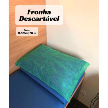 Imagem de Fronha Descartável em TNT VERDE 20 gramas 50 x 70 cm c/10 un - ARADESC