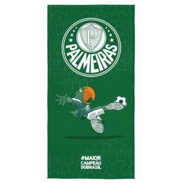 Imagem de Toalha Aveludada Estampada Palmeiras Lepper