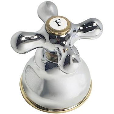 Imagem de Acabamento Registro Belle Epoque Deca Cromado Com Dourado - 4900C52DOP