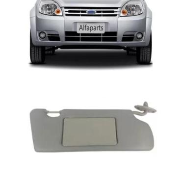 Imagem de Quebra Sol Cinza com Espelho Ford Ka 2001 a 2013 Lado Direito - Newtec